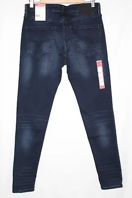 Guess Jeans Men's Mid Rise Modern Skinny Stretch Avalon Fit Dark Blue Wash • $38.24