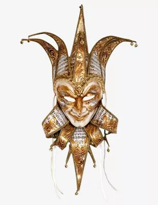 Venetian Mask Musicum Joker Made In Venice Italy! • $263.99