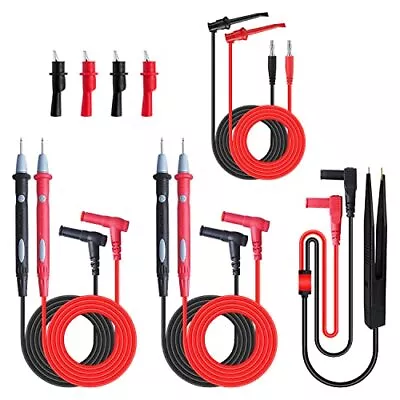 Tweezer Multimeter Test Lead Kit For Fluk Meter Electrical Alligator Clip Probe • $15.37