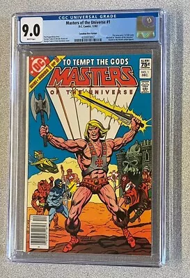 Masters Of The Universe #1 DC Comics 1982 HE-MAN Canadian Price Variant CGC 9.0 • $73.59