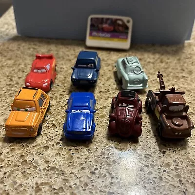 Disney Pixar Cars Toy Lot Plastic Cars With V-tech Cars Mobigo Game • $15