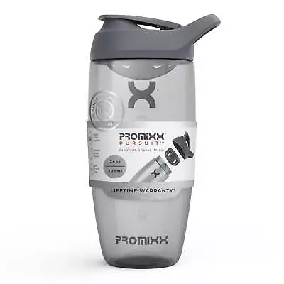 PROMiXX Premium Protein Mixes And Supplement 24oz Shaker Bottle Graphite Gray - • $9