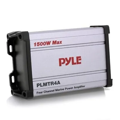 PYLE PLMTR4A 4-Ch. Waterproof Rated Amplifier Marine Grade Sport Amp For ATV/UTV • $69.99