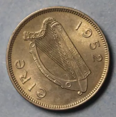 Coin IRELAND Eire 1952 Sixpence CHOICE UNCIRCULATED 6d • $52