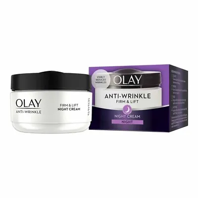 Olay Anti-Wrinkle Firm & Lift Night Cream 50ml - BRAND NEW & DAMAGED BOX • £9.45