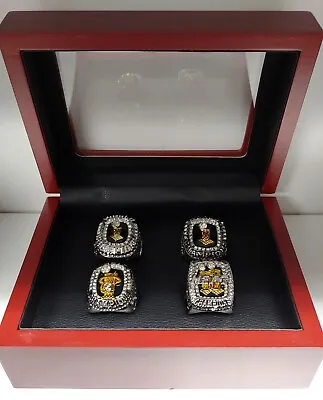 Miami Heat - 4 Ring Set With Wooden Display Box.. Dwyane Wade LeBron James Shaq • $129.99