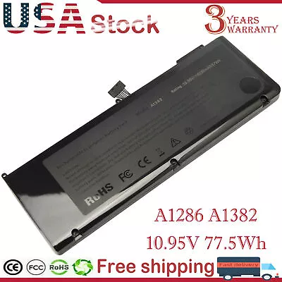 A1382 Battery For Apple A1286 I7 Early 2011 Mid 2012 Unibody MacBook Pro 15  New • $21.59