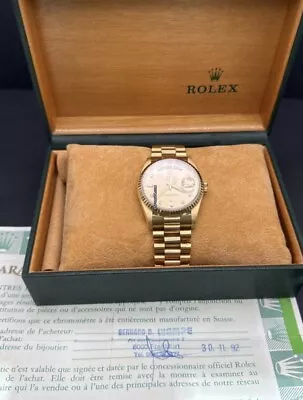 Rolex Ref 18238 Day-Date Double Quick Set 18k GOLD PRESIDENT Automatic W/ PAPER • $17600