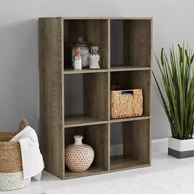 6-Cube Storage Organizer Bookcase Bookshelves Display Shelf Shelving Storage US • $37.43