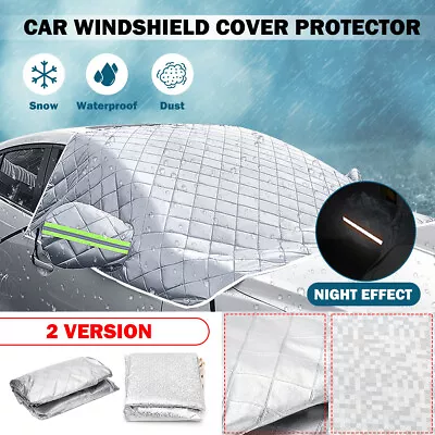 Car Windshield Cover Protector Winter Snow Frost Ice Rain Guard Sun Shade Large • $11.99