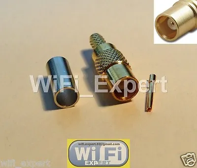 $14.99 • Buy 10 X MCX Straight Female Plug Connector For RG316 RG174 RF Cable Crimp & Solder
