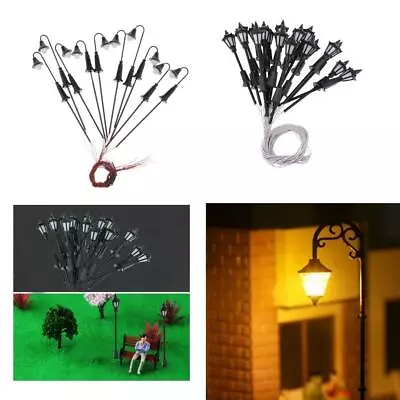 30x Mini Railroad LED Street Light Railway Lamp Layout 1:150 N Gauge • £11.48