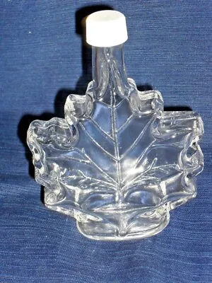 Maple Leaf Glass BOTTLE 6.75  Clear W/Cap  • $13.14