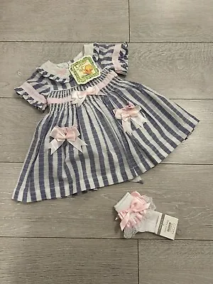 Couche Tot Baby Girls Dress Age 6-9 Months - BNWT • £12