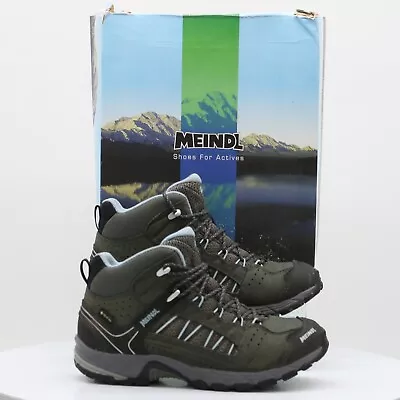 Meindl Journey Women's Mid Gtx Boots Uk 5.5 Eu 39 Grey Blue Rrp £215 Oc • £117.20