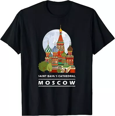 Russia Moscow Basil Cathedral Gift T-Shirt Size S-5XL • $18.99