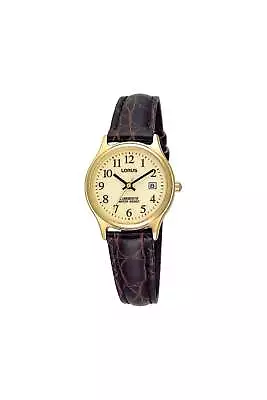 Lorus Ladies Leather Strap Lumibrite Date Watch RXT92AX5 • £17.99