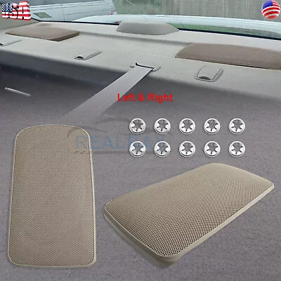Rear Left & Rear Right Speaker Grille Covers Tan For Toyota Camry 2002-2006 • $19.80