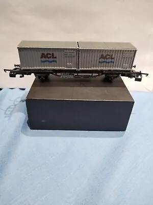 Lima L302870W Container Wagon 'ACL' With 2 Containers.  • £10