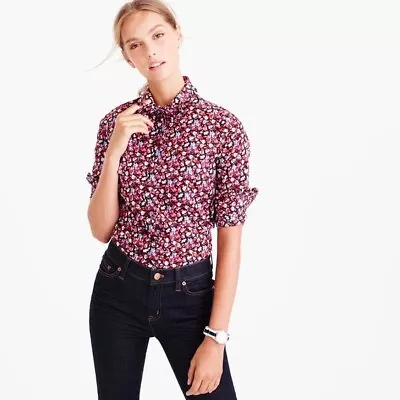 J. Crew Liberty Print Sarah Floral Peter Pan Collar Shirt 2 NWT • $35.99