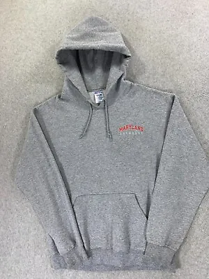 Maryland Terrapins Jerzees Campus Lacrosse LAX Hoodie Sweatshirt (Men's Medium) • $27.99