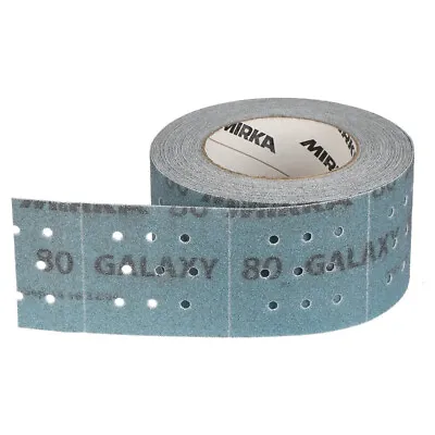 Mirka Ceramic 2.75  X 33.5' GALAXY Perforated Grip Sandpaper Roll Hook And Loop • $30.95