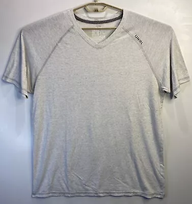 UNRL Golf X Rolex Crossover Mens XL V Neck T-Shirt Poly Cotton Rayon Gray S/S • $25.29