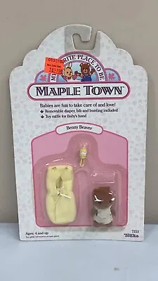 1988 Maple Town Benny Beaver Baby Toy Doll BY TONKA - NEW Vintage Sealed • $18