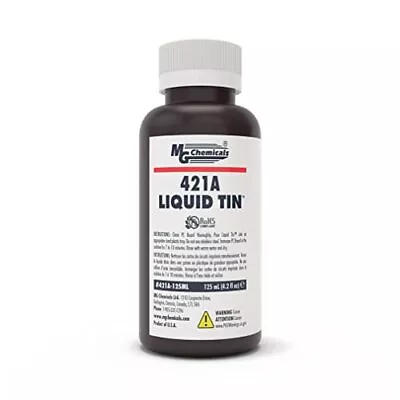 	MG Chemicals 421A Liquid Tin Tin Plating Solution 125mL Bottle	 • $52.16