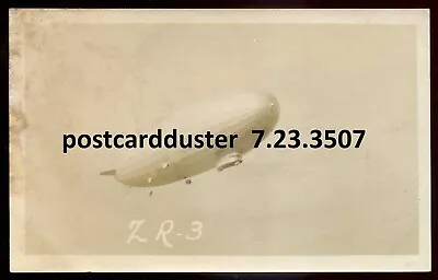 USS LOS ANGELES ZR-3 1920s Military Airship Zeppelin. Real Photo Postcard • £16.14