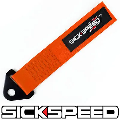 Orange High Strength Racing Tow Strap For Front/rear Bumper Hook For Car P13 • $14.88