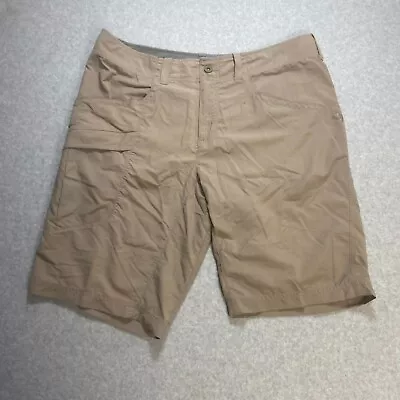 Mountain Hardwear Shorts Mens 32 Beige Cargo Nylon Outdoor Hiking Utility Travel • $15