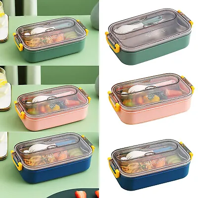 Lunch Box Portable Food Insulated Warmer School Thermal Food Container Adult Kid • £14.45