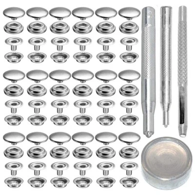 $16.55 • Buy 72Pcs 15MM Stainless Steel Fastener Snap Press Stud Button For Marine Boat CanL1