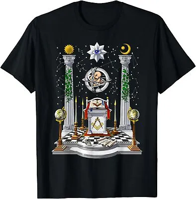 NEW LIMITED Masonic Lodge Freemason Masonic Compass Freemasonry Shirt S-3XL • $22.55