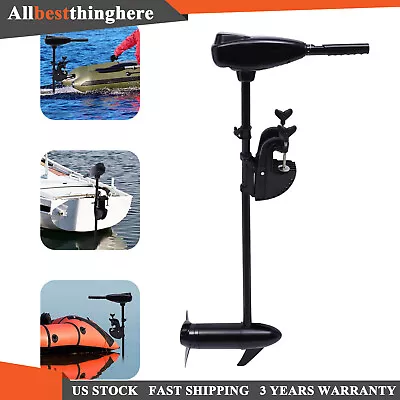 12V 80 Lbs Thrust Electric Trolling Outboard Motor Kayaks Boat Engine Heavy Duty • $221.35