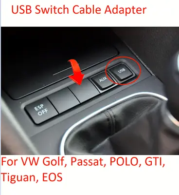 USB Switch Cable Adapter Player EONON Radio For VW Golf Passat POLO GTI Tiguan • $35