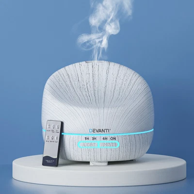 $27.95 • Buy Devanti Aromatherapy Diffuser Aroma Air Humidifier Essential Oil LED Wood Grain