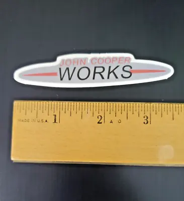 John Cooper Works Sticker Vinyl Decal Mini Coop Logo Auto Brand Emblem 3.5  X 1  • $3.98