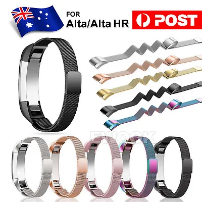$10.95 • Buy For Fitbit Alta / Alta HR Magnetic Milanese Stainless Steel Watch Band Strap
