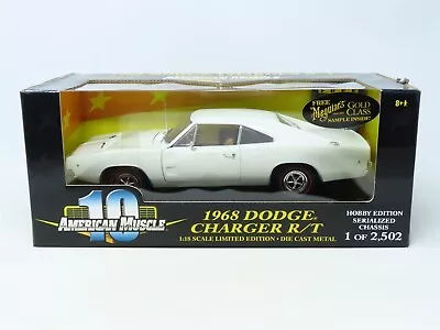 1:18 RC Ertl American Muscle #36512 Die-Cast 1968 Dodge Charger R/T - White • $119.95
