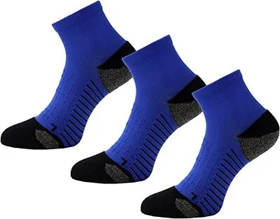 3 Pack Mens  Ladies Cotton Running Sports Socks NYF3UFA Anti Bacterial. • £7.44