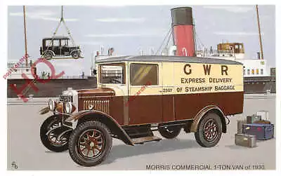 Picture Postcard~ MORRIS COMMERCIAL 1-TON VAN 1930 [DALKEITH] • £2.59