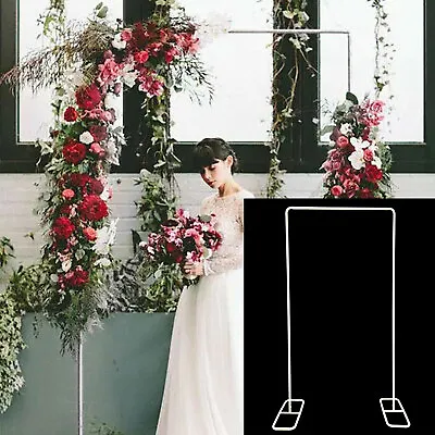 $38 • Buy Wedding Arch Backdrop Stand Metal Square Flower Frame Garden Wedding Party Decor