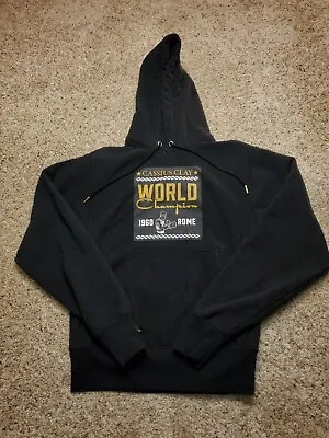 Champion X Muhammad Ali Hoodie Small Mens Black Reverse Weave Long Sleeve  • $30