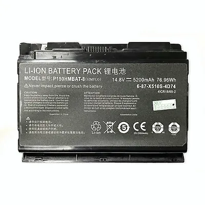 New P150HMBAT-8 Battery For CLevo P151HM Sager NP8150 NP8130 6-87-X510S-4D72 • $40.98