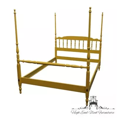 ETHAN ALLEN Heirloom Collection Full Size Four Poster Bed 14-5631 - Daffodil ... • $1199.99