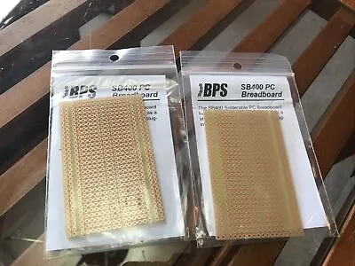 BPS Busboard Prototype Solutions SB400 Solderable PC BreadBoard | Lot Of 2 • $9.99