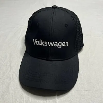 Volkswagen Driver Gear Black White Embroidered Logo Strapback Hat Cap Sport • $16.99