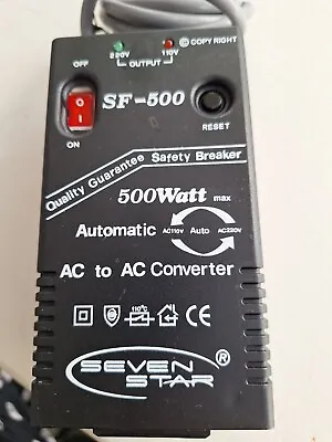 SF-500 110 220 Volt 500 Watt Automatic AC Voltage Converter 110v 220v 240 Volt • $45.99